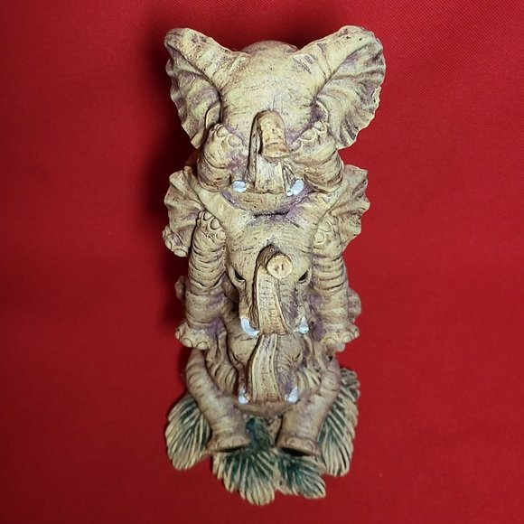 Toscano Hear No Evil See No Evil Speak No Evil Trio Elephants - Picture 4 of 12